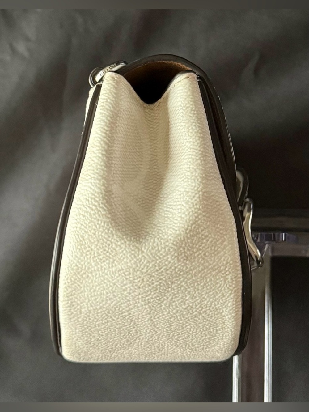 Coach White Mini Saddle Crossbody with Silver Hardware - Picture 7 of 12